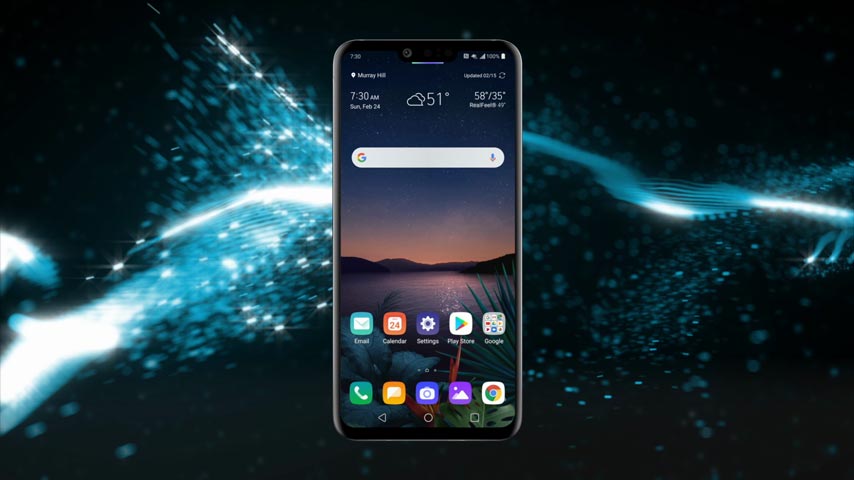 LG G8 ThinQ 128 gigabytes in Aurora popular Black