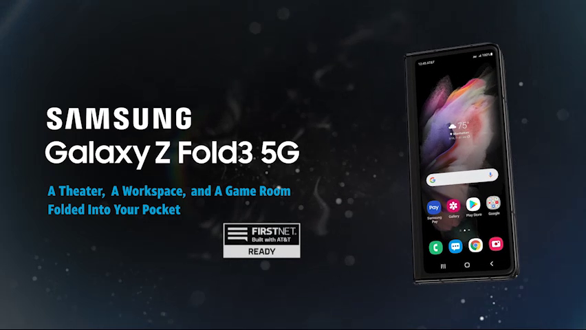 Best Buy: Samsung Galaxy Z Fold3 5G 256GB Phantom Black (AT&T) SM-F926U