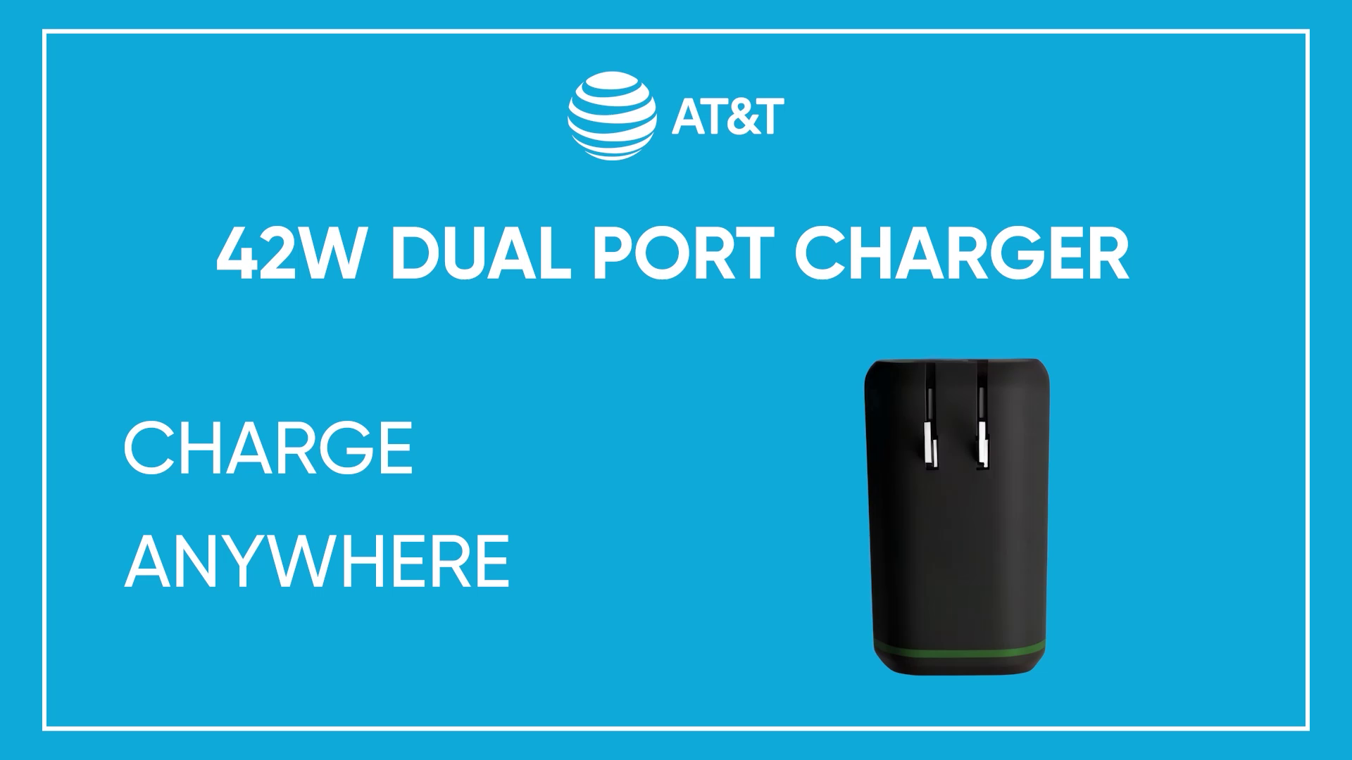 AT&T Dual Port 42W Power Delivery Wall Block (USB-C + USB-A)
