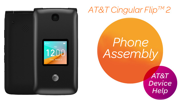 At T Cingular Flip 2 4044o Phone Assembly At T