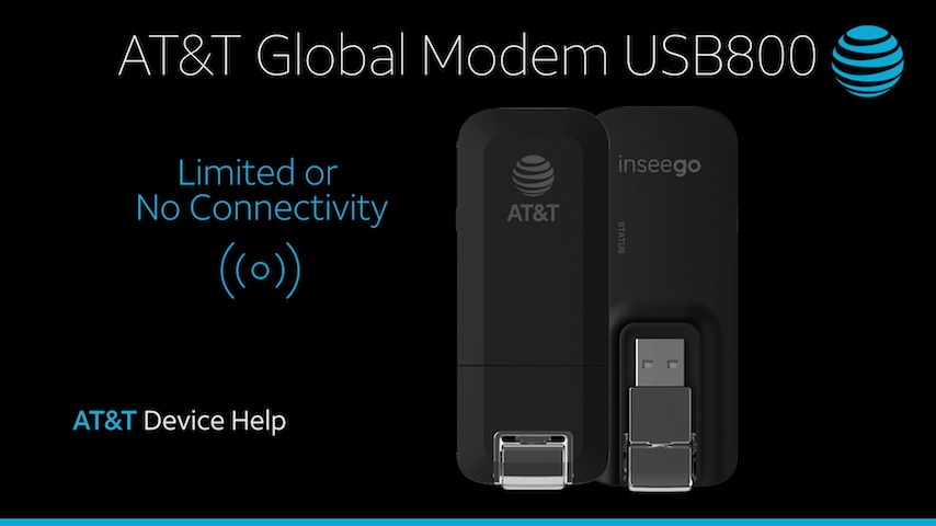 ATTMC800vid2-ATT-Global-ModemUSB800-LimitedorNoConnectivity