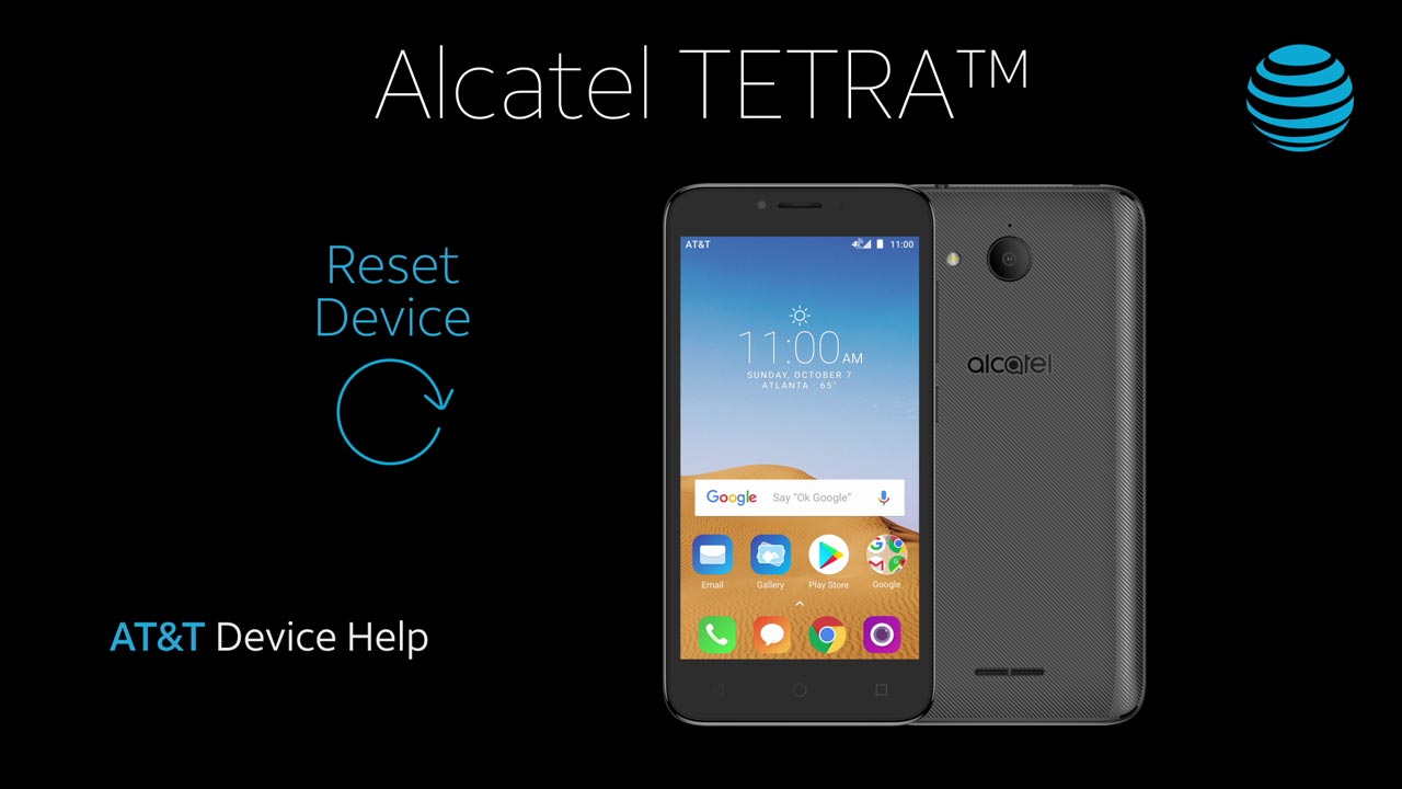 Alcatel TETRA (5041C) - Reiniciar el dispositivo - AT&T