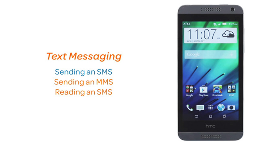 Desire 610 (0P9O110) - & receive messages AT&T