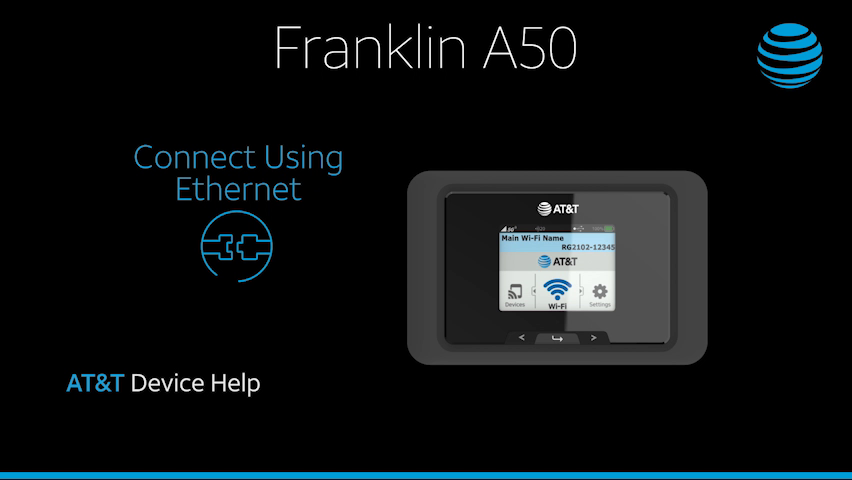 FranklinRG2102vid2-FranklinA50-ConnectUsingEthernet