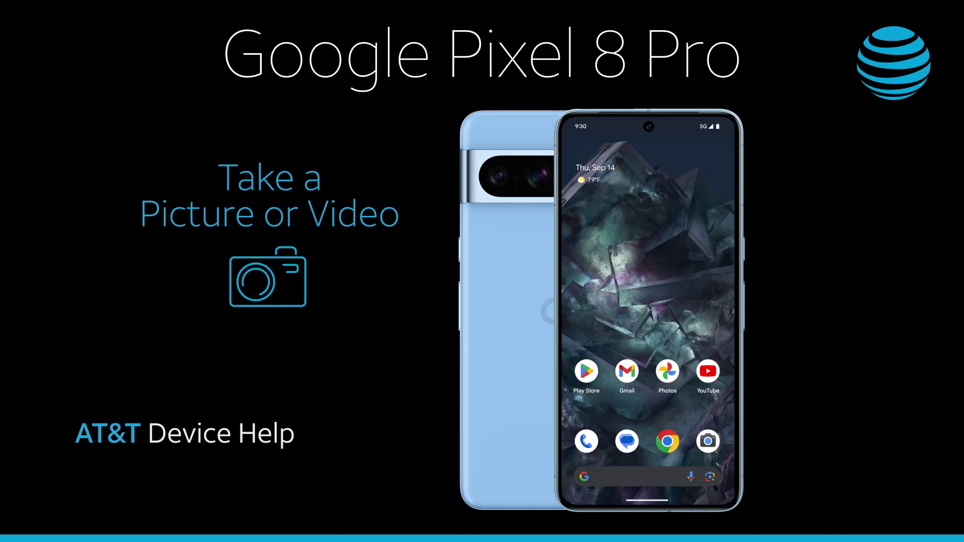 Google Pixel 8 Pro (G1MNW) - Take a Video - AT&T