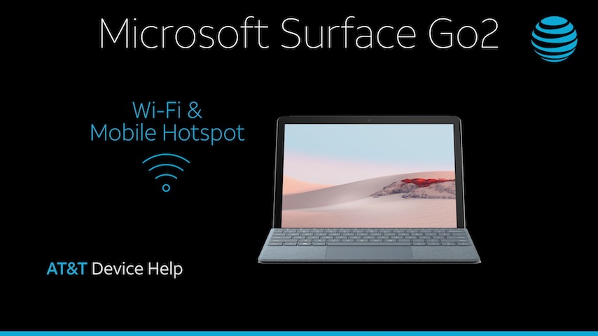 Microsoft Surface Go 2 (1927) - Mobile Hotspot - AT&T