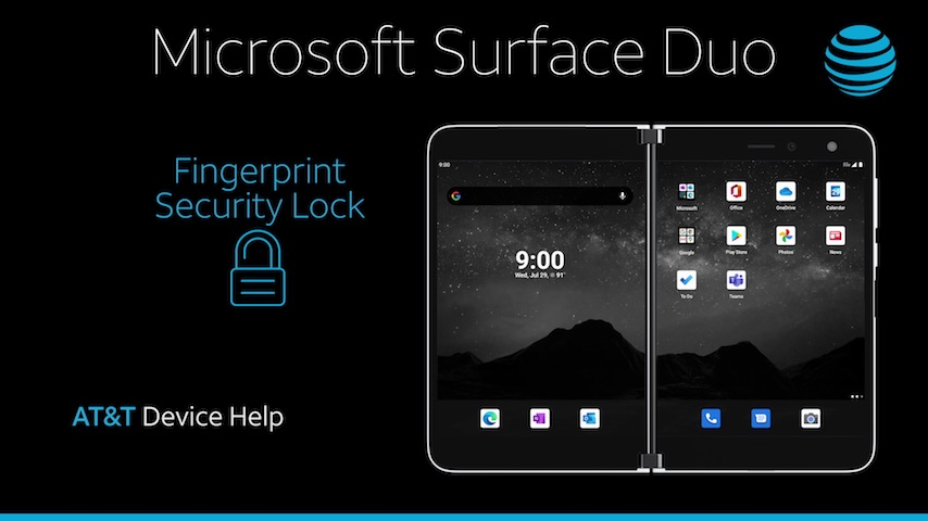 Microsoft1930vid4-Microsoft-SurfaceDuo-FingerprintSecurityLock