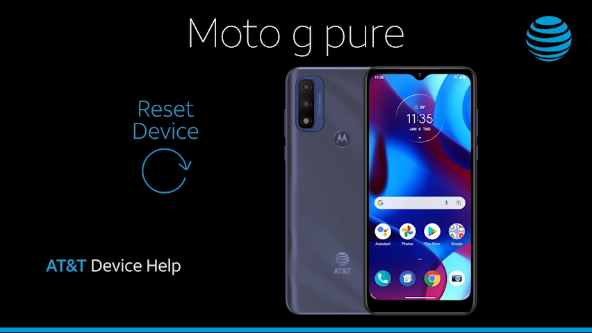 Motorola moto g pure (XT2163-6) - Reset Device - AT&T