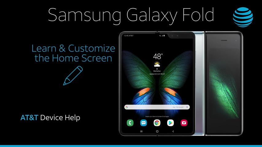 Samsung Galaxy Fold (F900U) - Learn & Customize the Home Screen - AT&T