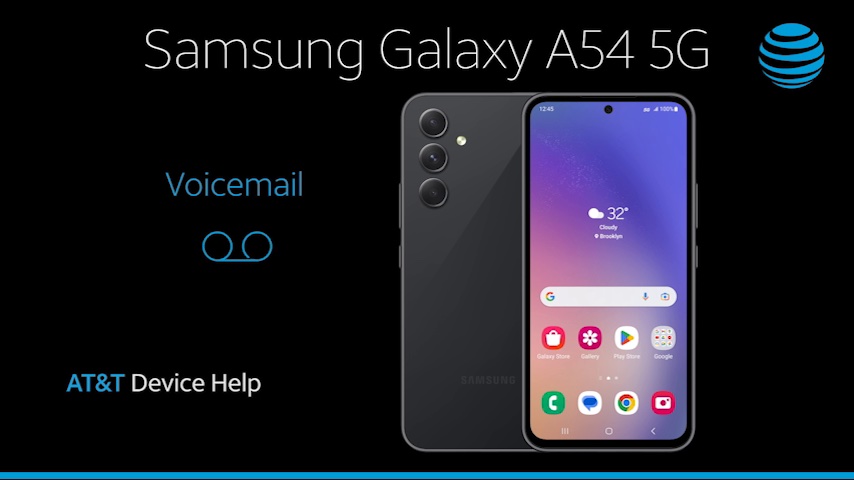 Samsung Galaxy A54 5G SM A546U Change or Reset Voicemail