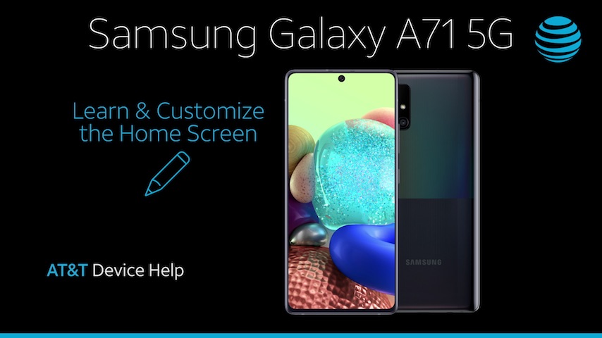 SamsungSMA716Uvid2-Samsung-Galaxy-A71-LearnandCustomizetheHomeScreen