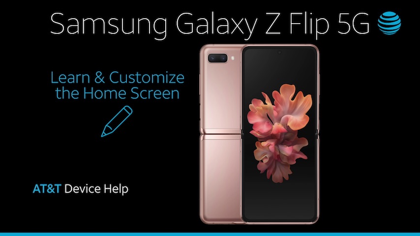 SamsungSMF707Uvid02-SamsungGalaxyZFlip5G-LearnCustomizeHomeScreen