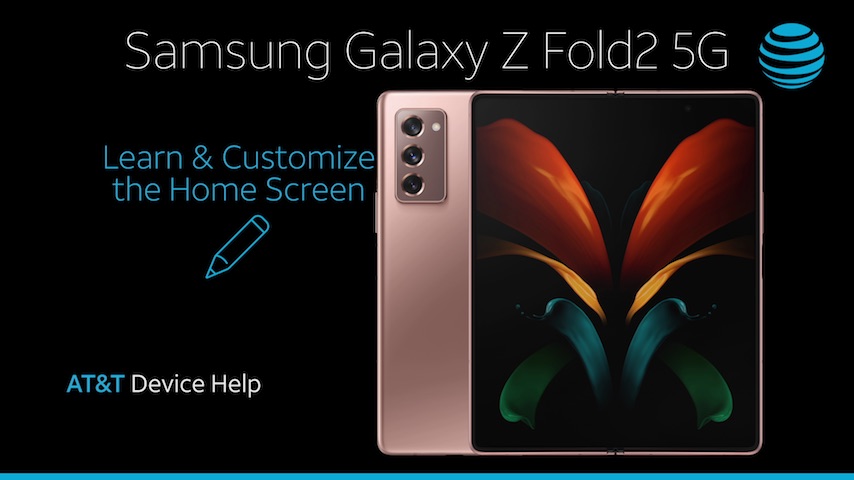 SamsungSMF916Uvid2-SamsungGalaxyZFold25G-LearnCustomizeHomeScreen